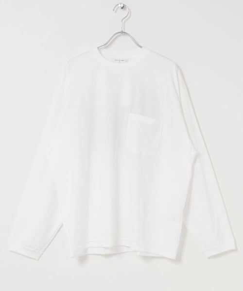 URBAN RESEARCH DOORS(アーバンリサーチドアーズ)の「STILL BY HAND Printed long sleeve(Tシャツ/カットソー・メンズ・WHITE/CHARCOAL・46/48)」の1枚目の写真
