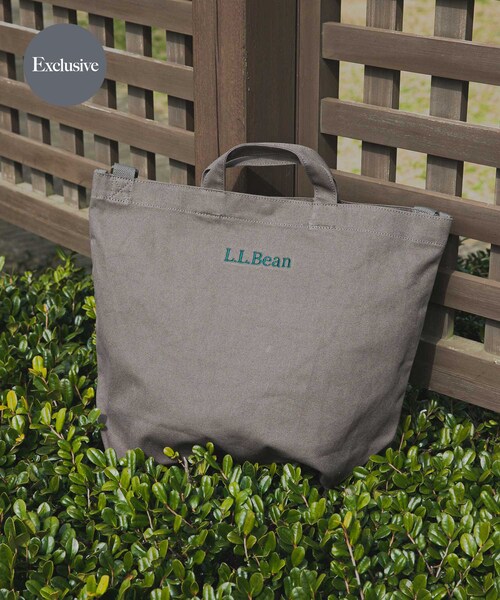 URBAN RESEARCH DOORS(アーバンリサーチドアーズ)の「『別注』L.L.Bean×DOORS Shoulder Strap Tote L(ショルダーバッグ・メンズ・Natural/Black/CarbonGray・one)」の2枚目の写真