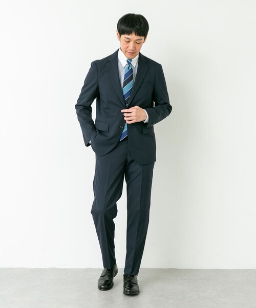URBAN RESEARCH DOORS（アーバンリサーチドアーズ）の「LIFE STYLE TAILOR　ウールライクコンフォータブルスマートパンツ（スラックス・メンズ・NAVY/GRAY・S/M/L/XL）」の22枚目の写真