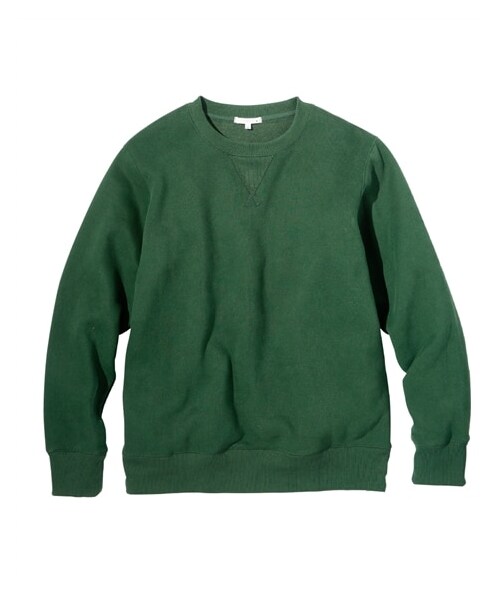 nissen（ニッセン）の「裏起毛クルーネックトレーナー（スウェット・メンズ・杢ライトグレー/杢グレー/ダークグリーン/ネイビー/黒・M/L/LL/3L/4L/5L/6L/8L/10L）」の4枚目の写真