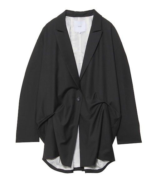 UN3D.(アンスリード)の「TUCK LOOSE JK(テーラードジャケット・レディース・グリーン/キャメル/ブラック・F/38/36)」の5枚目の写真