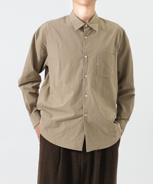 URBAN RESEARCH（アーバンリサーチ）の「new basic　QUIET REGULAR SHIRTS（シャツ/ブラウス・メンズ・ECRU/BROWN/BEIGE・M/L/XL）」の16枚目の写真