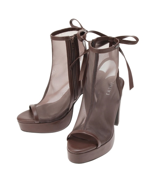 BACKリボンシアーブーツサンダル