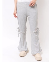 merry jenny | レースカットフリルリブパンツ(スウェットパンツ)