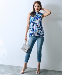 nissen | アメリカンスリーブプリントトップス【ERES BELLA】(Tシャツ/カットソー)