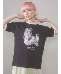 merry jenny | リンガーterrier Tee(Tシャツ/カットソー)