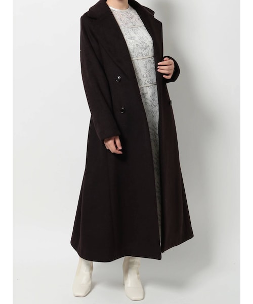 MERCURYDUO（マーキュリーデュオ）の「バックフレアロングコート（その他アウター・レディース・チャコールグレー/ベージュ/ダークブラウン/アイボリー・S/M）」の15枚目の写真