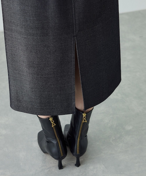 ROPE'（ロペ）の「[美人スカート]トリアセツイル ポケット付きタイトスカート(デニムライク)/イージーケア・セットアップ対応（スカート・レディース・ネイビー系・36/38/40）」の21枚目の写真