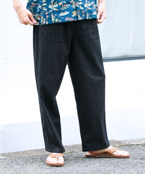 URBAN RESEARCH Sonny Label（アーバンリサーチサニーレーベル）の「接触冷感デニムイージーパンツ（デニムパンツ・メンズ・ブラック/インディゴ/ライトインディゴ・M/L）」の5枚目の写真