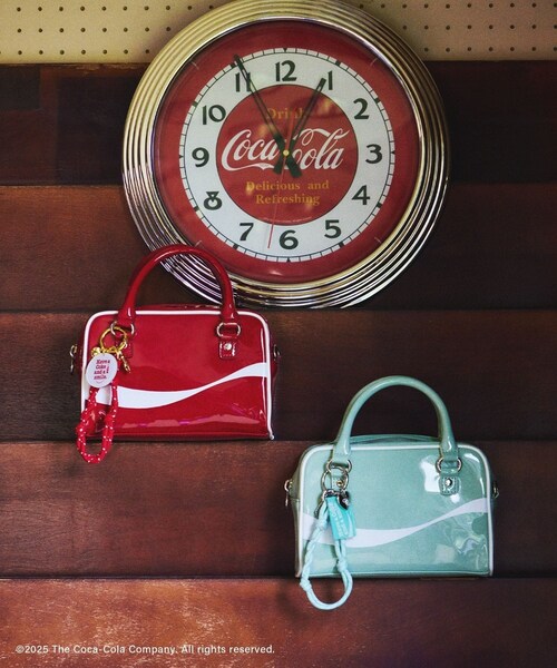 ROPE' PICNIC(ロペピクニック)の「【Coca-Cola】2WAYエナメルミニボストンバッグ(ボストンバッグ・レディース・ライトグリーン/レッド・F)」の6枚目の写真