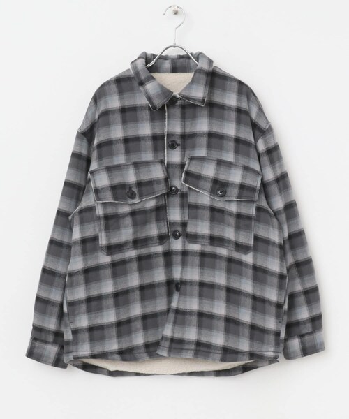 SENSE OF PLACE by URBAN RESEARCH(センスオブプレイスバイアーバンリサーチ)の「オンブレーチェックボアジャケット(テーラードジャケット・メンズ・BLACK/BROWN・M/L)」の11枚目の写真