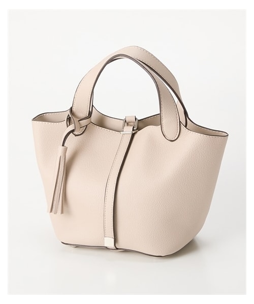 nissen（ニッセン）の「polka polka(ポルカポルカ)タッセル付シンプルトートバッグ（トートバッグ・メンズ・ブラック/ブラウン/チャコールグレー/グレーベージュ/ブルーグリーン/オレンジ・Y）」の10枚目の写真