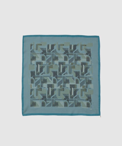 ROPE'（ロペ）の「RモノグラムシルクスカーフS（バンダナ/スカーフ・レディース・ベージュ/ブルー系/レッド・F）」の4枚目の写真