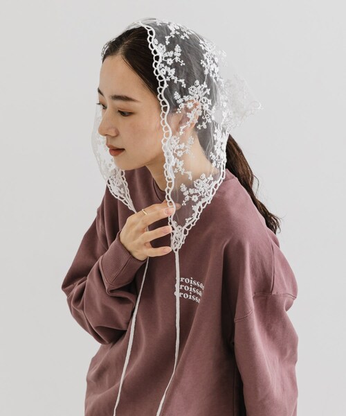 URBAN RESEARCH（アーバンリサーチ）の「レースサンカクスカーフ（バンダナ/スカーフ・レディース・OFF・FREE）」の8枚目の写真