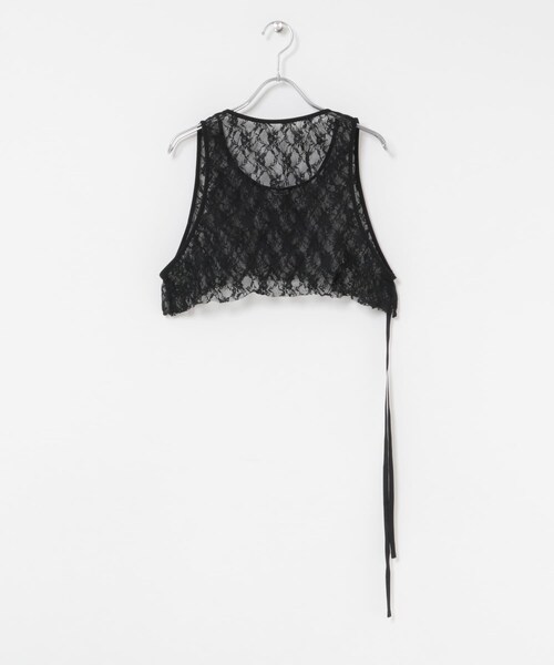 URBAN RESEARCH(アーバンリサーチ)の「TanC TOKYO CRUSHED LACE CROP TANK(その他トップス・レディース・WHITE/BLACK・Free)」の10枚目の写真