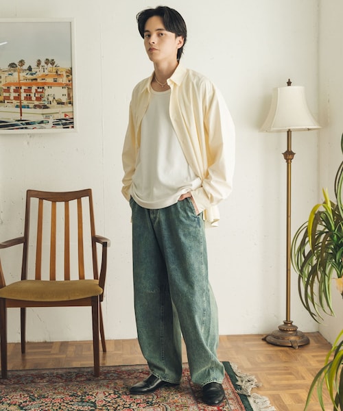 SENSE OF PLACE by URBAN RESEARCH(センスオブプレイスバイアーバンリサーチ)の「カラーカーブデニム(デニムパンツ・メンズ・BLACK/L.INDIGO/ONE WASH・M/L)」の18枚目の写真