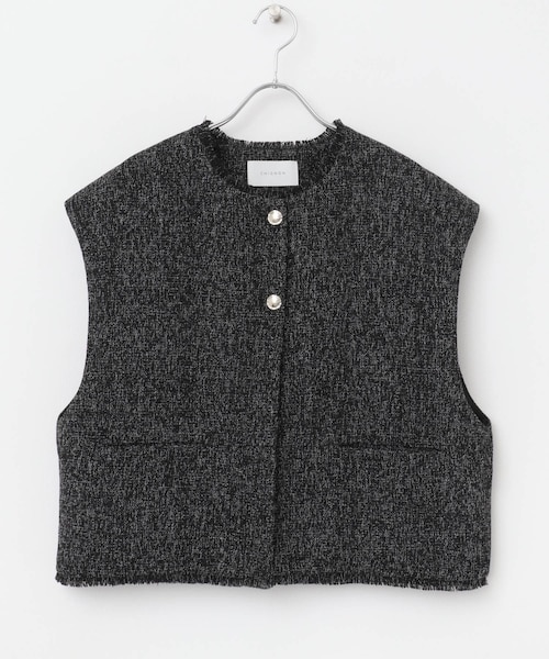 CHIGNON　ツイードショートベスト