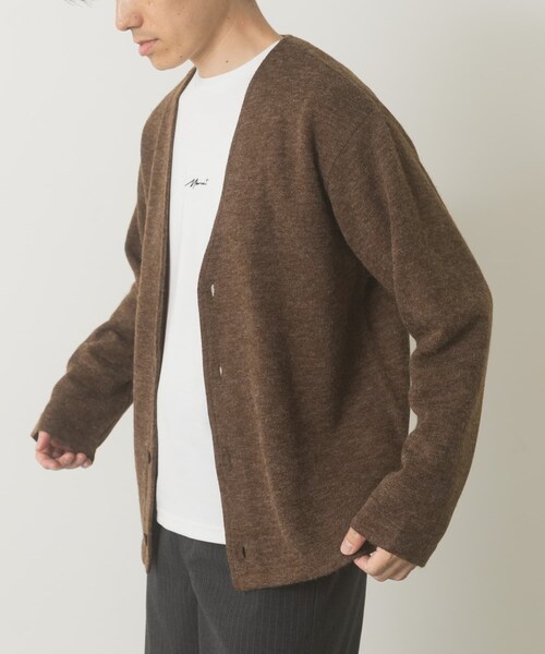ITEMS URBANRESEARCH（アイテムズ アーバンリサーチ）の「キモウメランジカーディガン＋長袖刺繍Tセット（Tシャツ/カットソー・メンズ・BLU/BEG/BRN/BLK・M/L）」の20枚目の写真