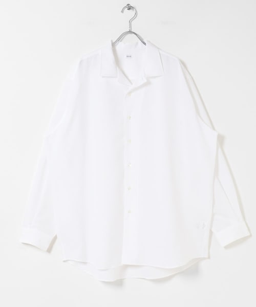 URBAN RESEARCH(アーバンリサーチ)の「THE DAY QUICK DRY STRETCH OPEN COLLAR SHIRT(シャツ/ブラウス・メンズ・WHITE/BLACK・2/3)」の1枚目の写真
