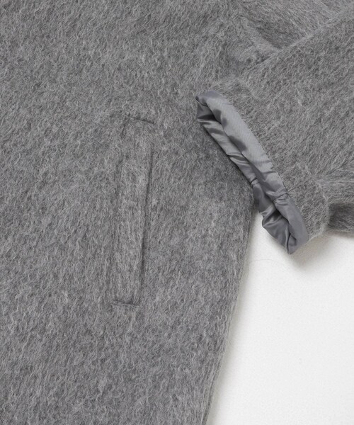 ITEMS URBANRESEARCH（アイテムズ アーバンリサーチ）の「スタンドカラーオーバージャケット（テーラードジャケット・レディース・BLU/CML/GRY・Free）」の13枚目の写真