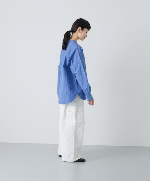 かぐれ(カグレ)の「コットンリネンWポケットシャツ(シャツ/ブラウス・レディース・PINK/BLUE/NAVY・Free)」の12枚目の写真