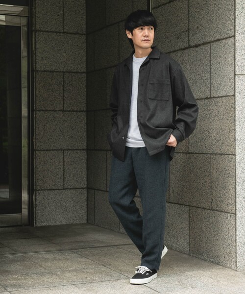 URBAN RESEARCH DOORS(アーバンリサーチドアーズ)の「ジャージメルトンオープンカラーシャツ(シャツ/ブラウス・メンズ・BLUE NAVY/CHARCOAL・M/L)」の16枚目の写真