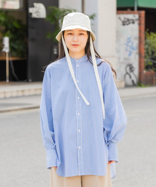 SMELLY（スメリー）の「コットンリボンバケットハット（ハット・レディース・BLK/IVO・-）」の12枚目の写真