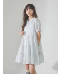 merry jenny | flowerコットンティアードミニワンピース(ワンピース)