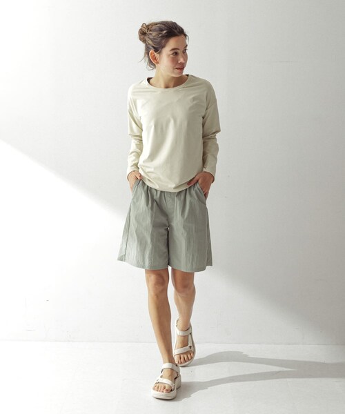 URBAN RESEARCH Sonny Label（アーバンリサーチサニーレーベル）の「SLAB　Backdesign Rashguard（その他トップス・レディース・ブラック/エクリュ/グレージュ・FREE）」の9枚目の写真