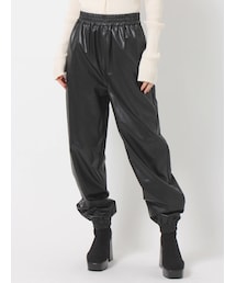 EVRIS | レザーライクジョガーパンツ(その他パンツ)