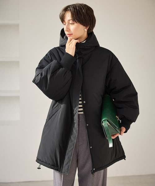 ROPE' PICNIC（ロペピクニック）の「中綿モンスターコート（ダウンジャケット/コート・レディース・ブラック/キナリ・F）」の4枚目の写真