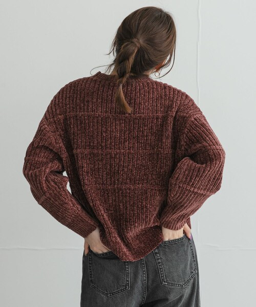URBAN RESEARCH Sonny Label（アーバンリサーチサニーレーベル）の「モールヤーンクルーネックニットプルオーバー（ニット/セーター・レディース・オフ/ブラウン/グレージュ/ブルー・Free）」の18枚目の写真