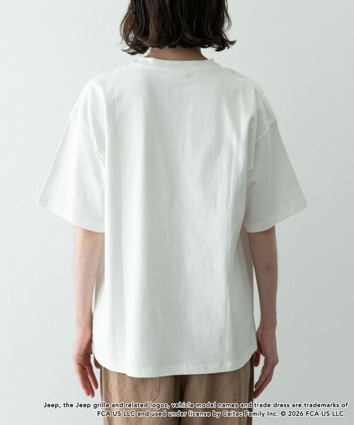 URBAN RESEARCH Sonny Label（アーバンリサーチサニーレーベル）の「JEEP ロゴショートスリーブTシャツ（Tシャツ/カットソー・メンズ・オフ/チャコール/レッド・M/L）」の14枚目の写真