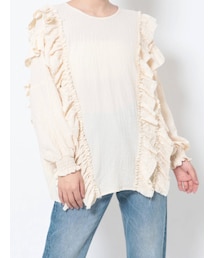 jouetie | ボリュームスリーブ2WAYフリルブラウス(シャツ/ブラウス)