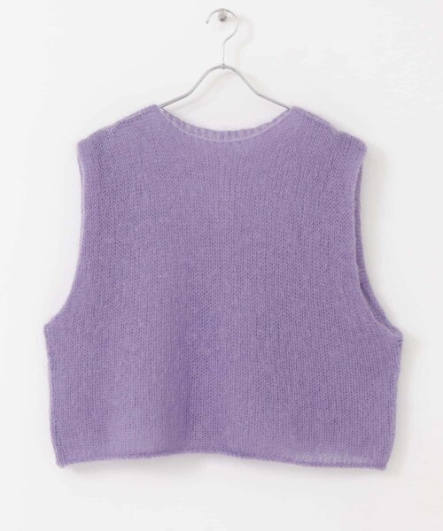 URBAN RESEARCH（アーバンリサーチ）の「『別注』WANDERUNG×URBAN RESEARCH　ニットベスト（ベスト・レディース・Purple/Gray/Yellow・FREE）」の4枚目の写真