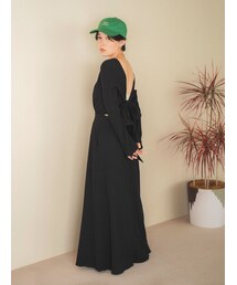 Ungrid | バックリボンフレアワンピース(ワンピース)