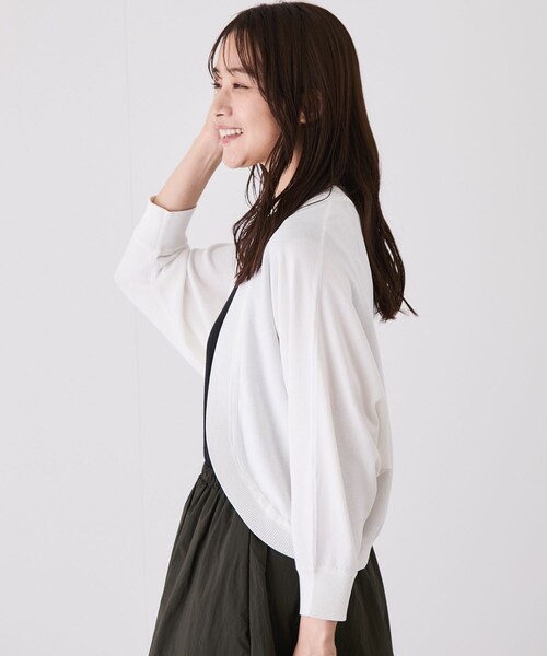 Jayro（ジャイロ）の「ドルマンボレロカーディガン（カーディガン/ボレロ・レディース・ブラック/グレー系/ホワイト系/ネイビー・M）」の21枚目の写真