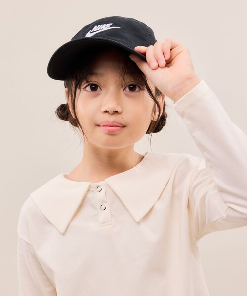 ROPE' PICNIC(ロペピクニック)の「【KIDS/キッズ】【NIKE/ナイキ】アンストラクチャード フューチュラ ウォッシュ キャップ(キャップ・キッズ・ブラック/ホワイト・F)」の19枚目の写真