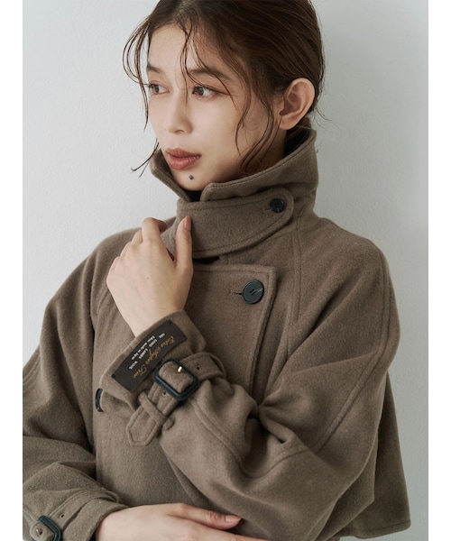 TONAL（トーナル）の「ウールトレンチコート（トレンチコート・レディース・ベビーピンク/ネイビー/モカ・S/M）」の5枚目の写真