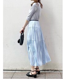 dazzlin | ソフトワッシャーティアードワンピース(ワンピース)