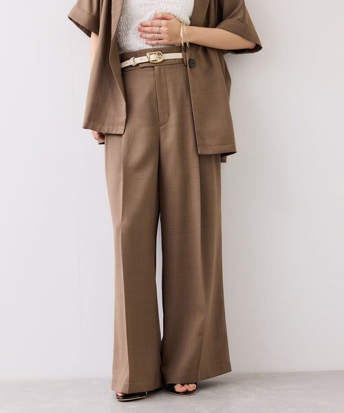 VIS（ビス）の「フラット18mm幅ニュアンス変形サークルバックルベルト/一部WEB限定カラー（ベルト・レディース・ブラック系/ダークブラウン・F）」の9枚目の写真