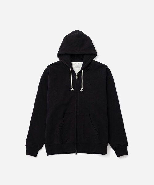 Saturdays NYC（サタデーズ ニューヨークシティ ）の「Canal Waffle Lined Zip Hoodie（パーカー・レディース・ブラック/ライトグレー・L/M/S/XL）」の8枚目の写真