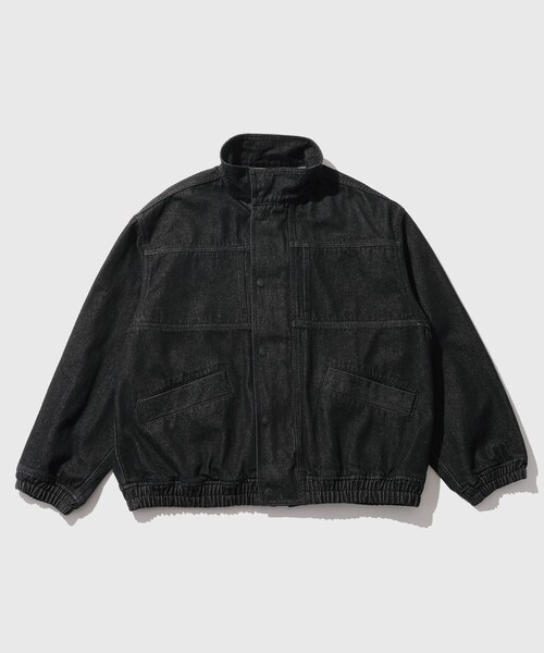 ADAM ET ROPE'(アダムエロペ)の「13oz デニムボマーブルゾン / ADAM ET ROPE' JEANS(ブルゾン・メンズ・ブラック系/ネイビー・L/M)」の5枚目の写真