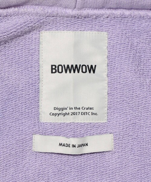 ADAM ET ROPE'(アダムエロペ)の「【BOWWOW/バウワウ】ZIP HOODIE AGED(パーカー・メンズ・パープル・L/M)」の9枚目の写真