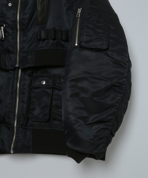 ADAM ET ROPE'（アダムエロペ）の「MENS【TTT_MSW】MA-1 IN MA-1（MA-1・メンズ・ブラック・L/M）」の6枚目の写真