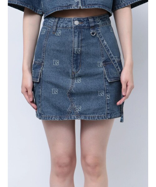 EMODA（エモダ）の「ハングベルトデニムスカート（スカート・レディース・グレー/ブラック/アイスブルー・S/M）」の11枚目の写真