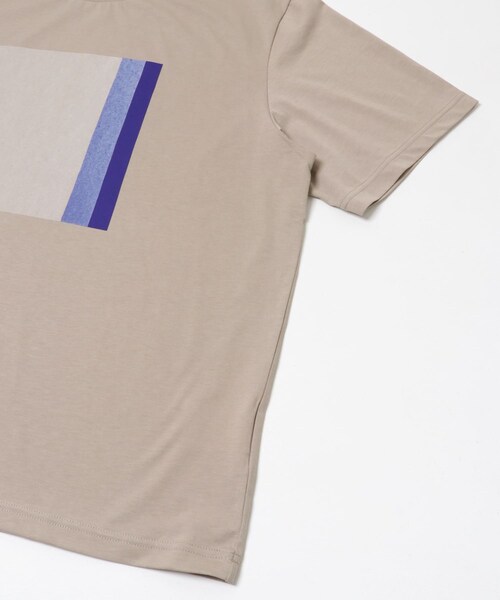 URBAN RESEARCH DOORS(アーバンリサーチドアーズ)の「STILL BY HAND 強撚コットン天竺グラデーションプリントTシャツ(Tシャツ/カットソー・メンズ・WHITE/GREIGE/L/BEIGE・46/48)」の13枚目の写真