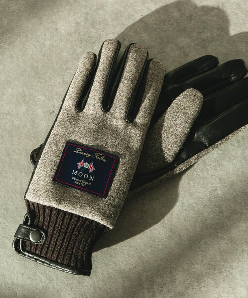 URBAN RESEARCH DOORS(アーバンリサーチドアーズ)の「MOONツイードレザーグローブ(ベルト・メンズ・CHARCOAL/NAVY/BEIGE/BROWN・-)」の3枚目の写真
