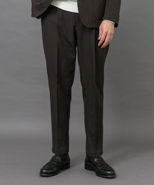 URBAN RESEARCH DOORS（アーバンリサーチドアーズ）の「LIFE STYLE TAILOR　4WAYストレッチメランジパンツ（スラックス・メンズ・NAVY/BROWN/SAGE KHAKI・S/M/L/XL）」の6枚目の写真