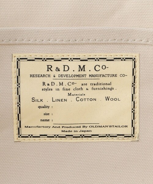 ADAM ET ROPE'（アダムエロペ）の「【J'aDoRe・一部店舗限定】【OLDMAN'S TAILOR】COLOR COMBINATION TOTE BAG（トートバッグ・レディース・キナリ・F）」の10枚目の写真